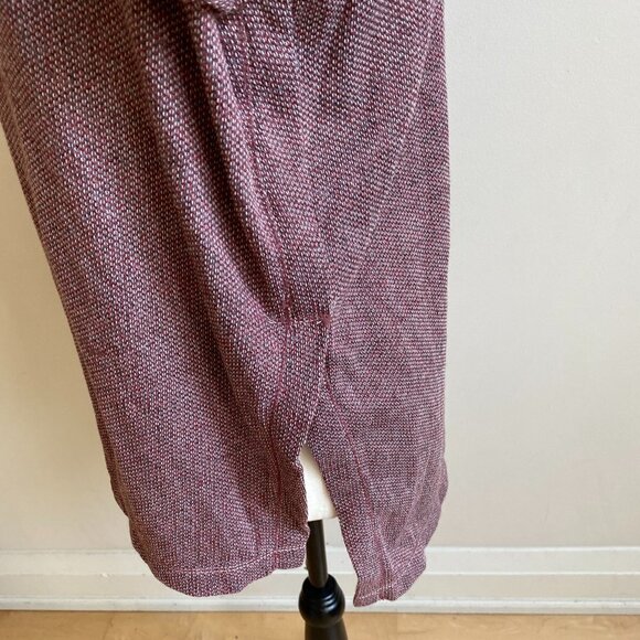 MAX Studio BNWT Hooded Tunic Sweater Burgundy - Picture 7 of 9